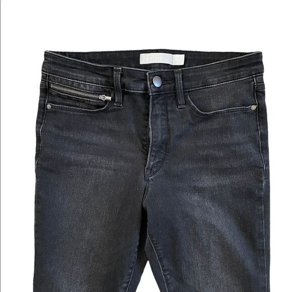 ATHLETA Sculptek Zipper Ankle Jeans Black Size 4 - Picture 2 of 8